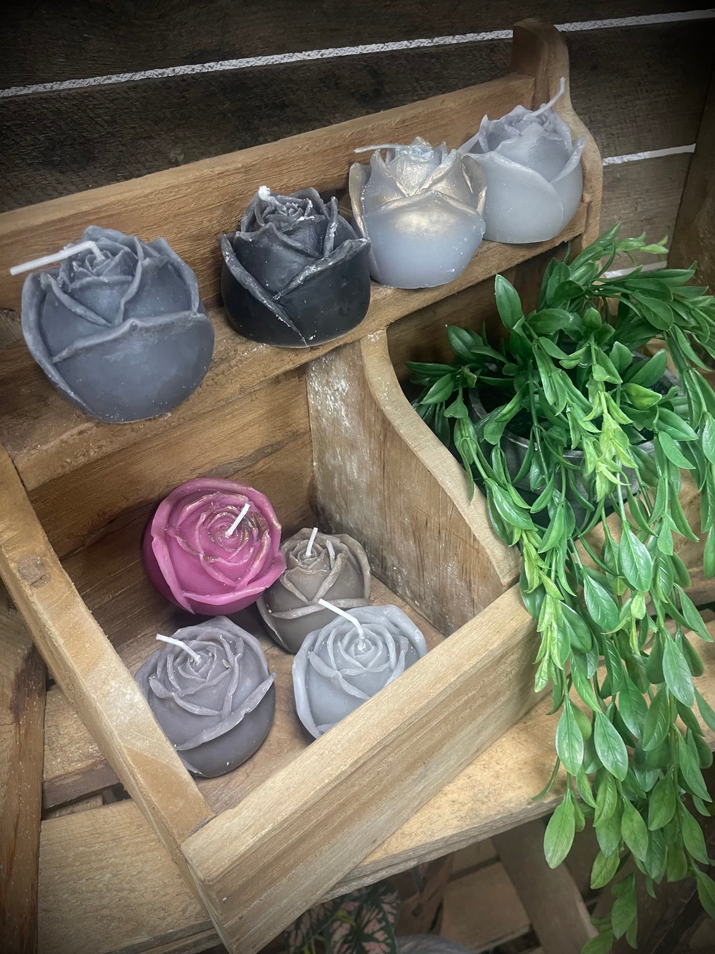 Kaarsje Roos Roze