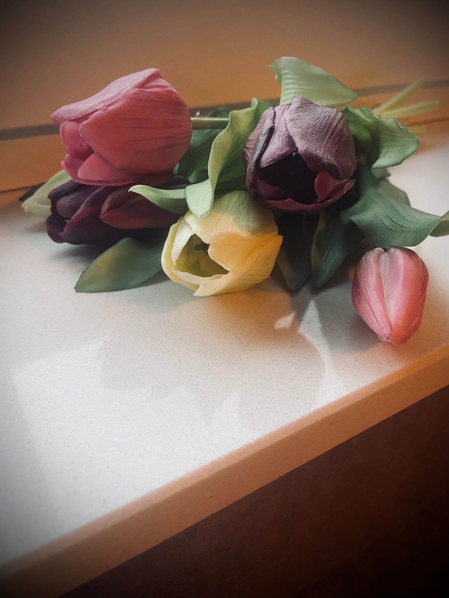 Tulpenbos Real Touch Mauve Mix (7st)