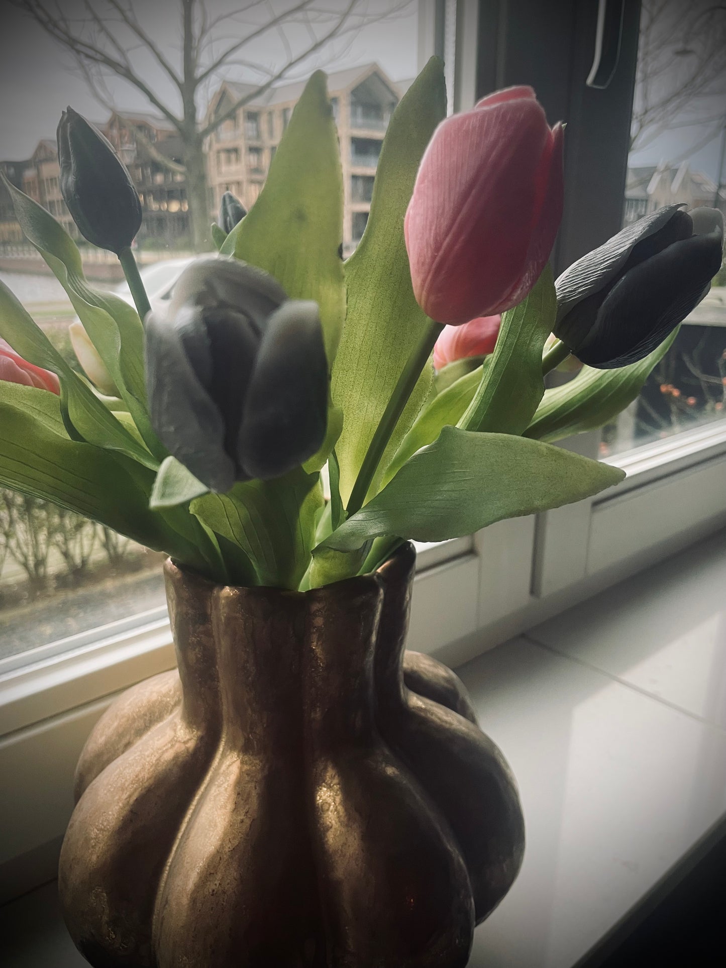 Tulpenbos Real Touch Black (5st)