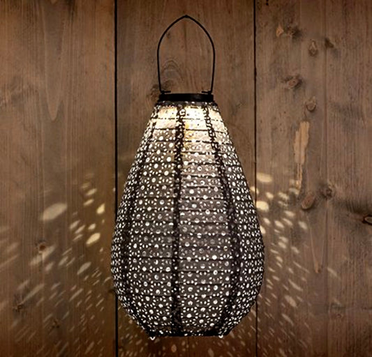 Solar Lampion Grijs 20x29CM