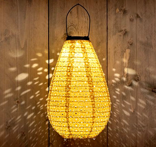 Solar Lampion Okergeel 20x29CM