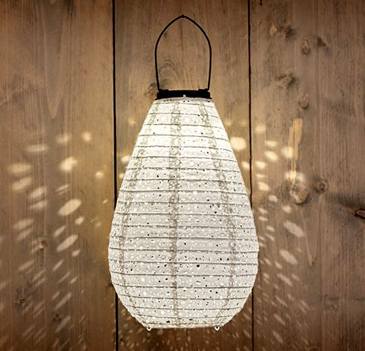 Solar Lampion Wit 20x29CM