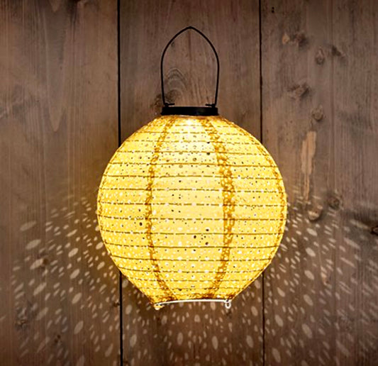 Solar Lampion Okergeel 25CM
