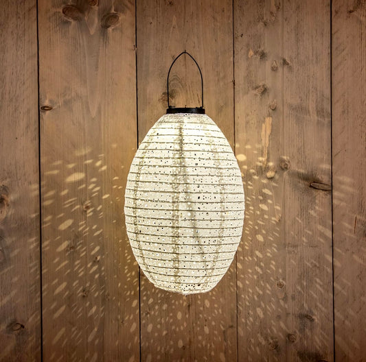 Solar Lampion Wit 22x32CM