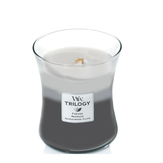 Woodwick Trilogy Medium Warm Woods